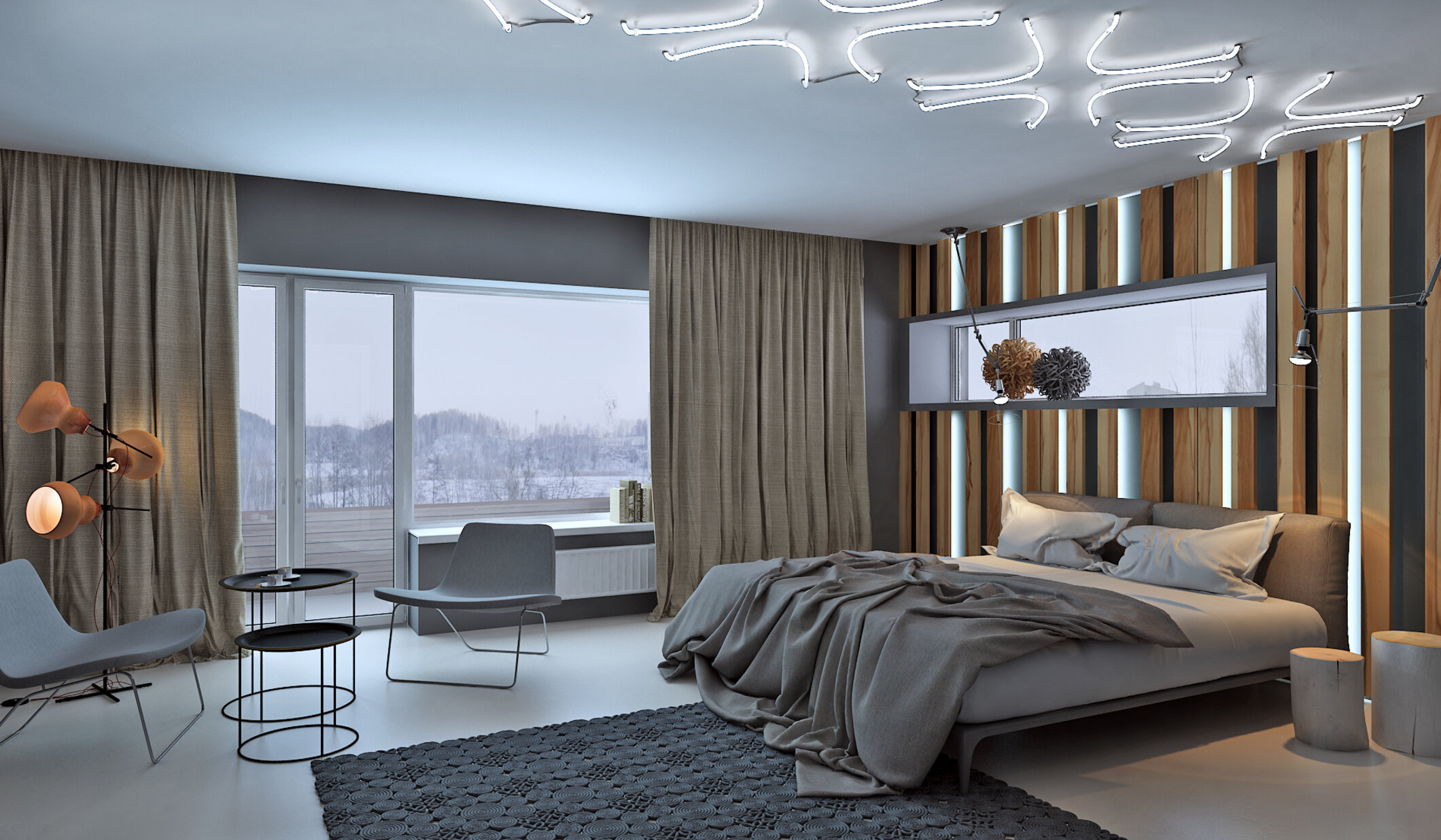 интерьер спальни